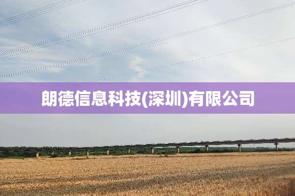 朗德信息科技(深圳)有限公司
