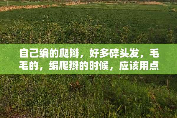 自己编的爬辫，好多碎头发，毛毛的，编爬辫的时候，应该用点什么不让头发这么毛？