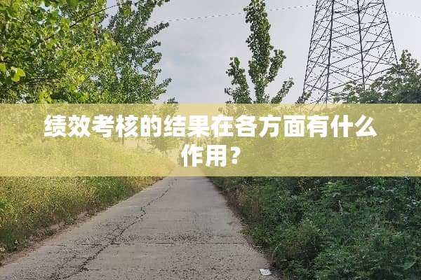 绩效考核的结果在各方面有什么作用？