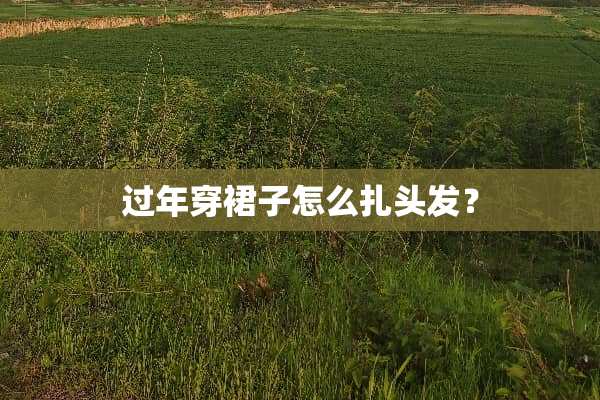 过年穿裙子怎么扎头发？