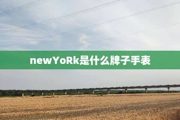 newYoRk是什么牌子手表