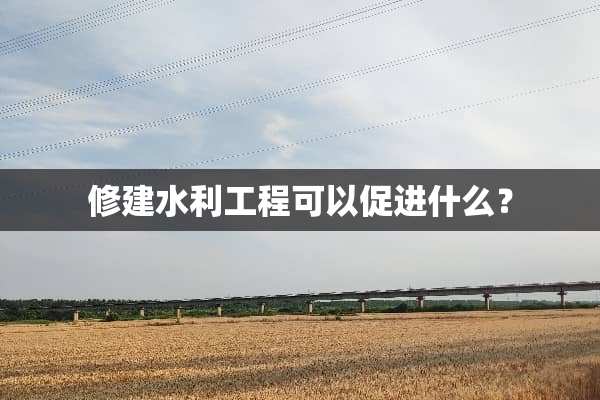 修建水利工程可以促进什么？
