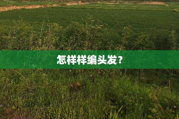 怎样样编头发？