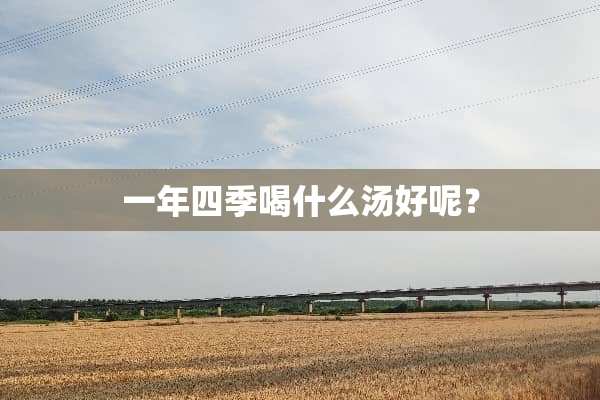 一年四季喝什么汤好呢？