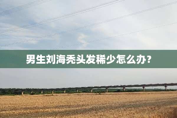 男生刘海秃头发稀少怎么办？