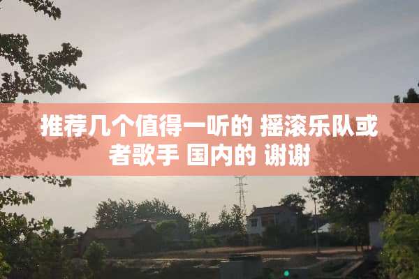 推荐几个值得一听的 摇滚乐队或者歌手 国内的 谢谢