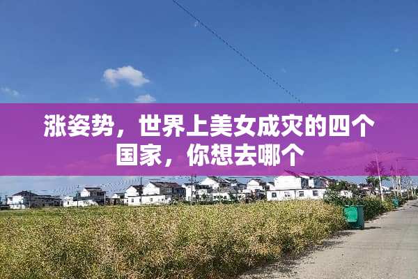 涨姿势，世界上**成灾的四个国家，你想去哪个