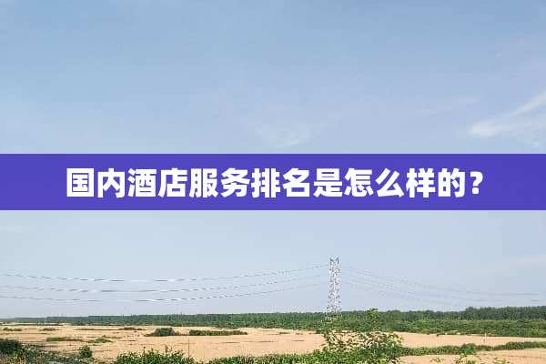 国内酒店服务排名是怎么样的？