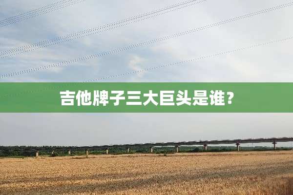吉他牌子三大巨头是谁？