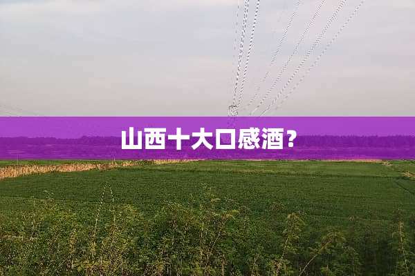 山西十大口感酒？
