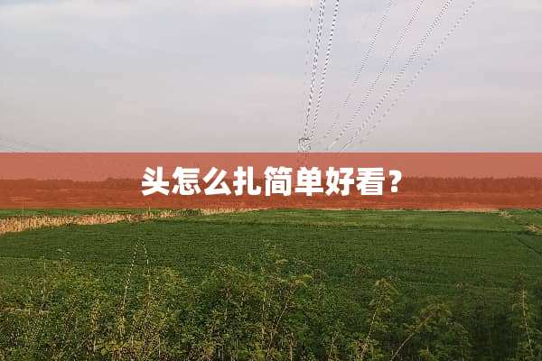 头怎么扎简单好看？
