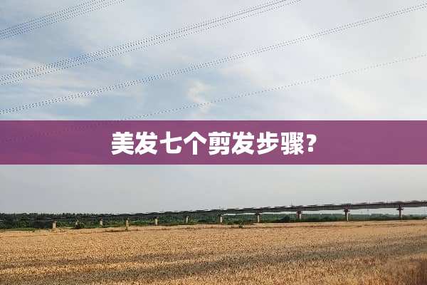 美发七个剪发步骤？