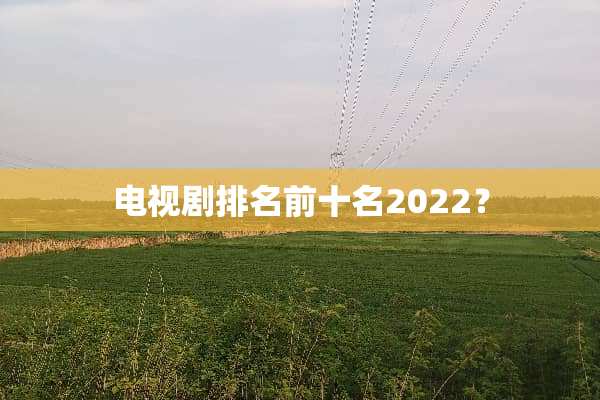 电视剧排名前十名2022？