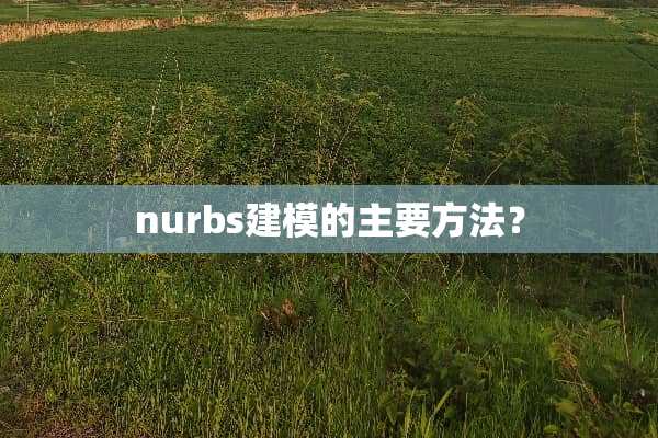 nurbs建模的主要方法？