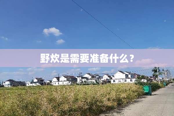 野炊是需要准备什么？