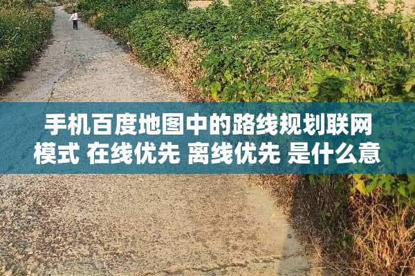 手机百度地图中的路线规划联网模式 在线优先 离线优先 是什么意思？