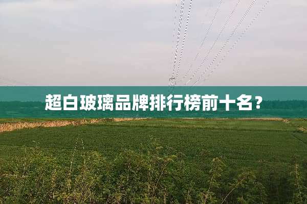 超白玻璃品牌排行榜前十名？