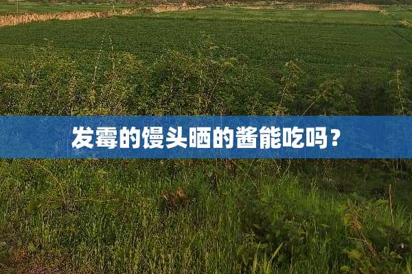 发霉的馒头晒的酱能吃吗？
