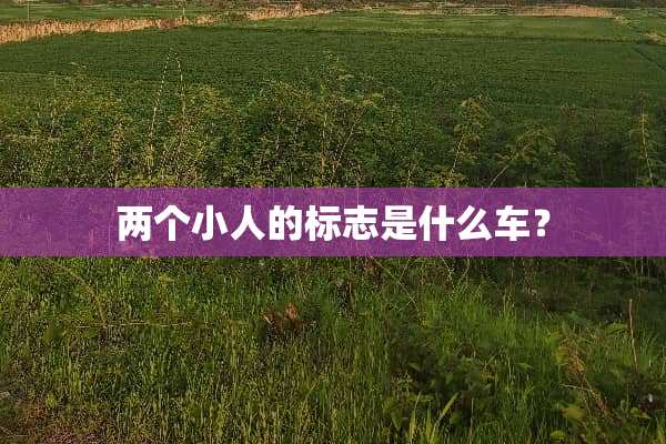 两个小人的标志是什么车？