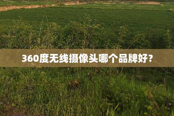 360度无线**头哪个品牌好？