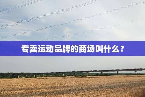 专卖运动品牌的商场叫什么？