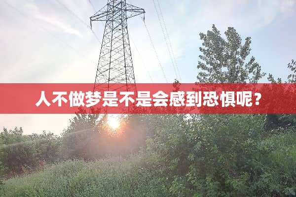 人不做梦是不是会感到恐惧呢？
