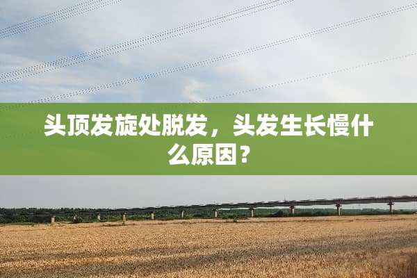 头顶发旋处脱发，头发生长慢什么原因？