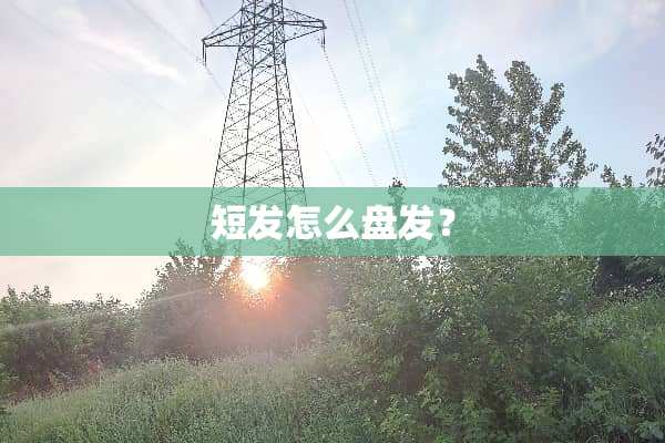 短发怎么盘发？