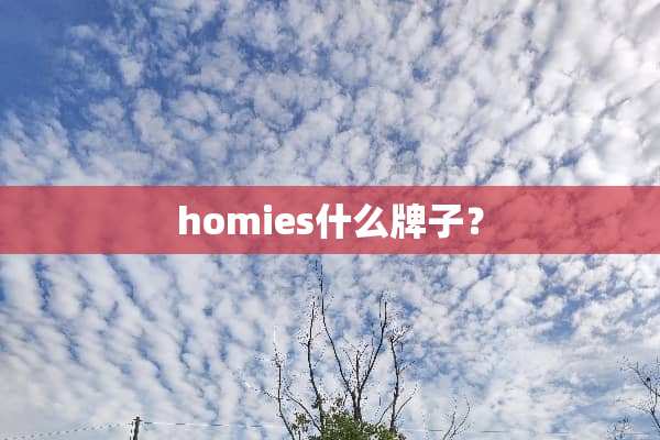 homies什么牌子？