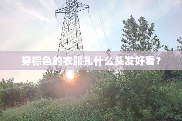 穿棕色的衣服扎什么头发好看？