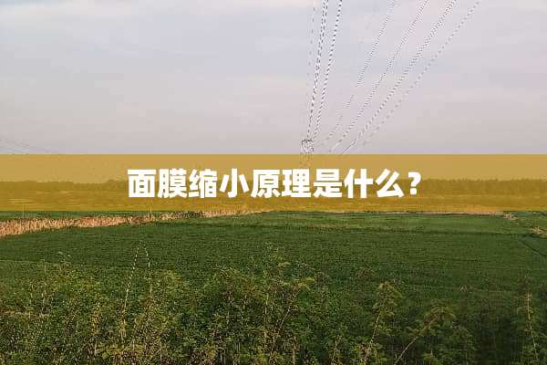 面膜缩小原理是什么？