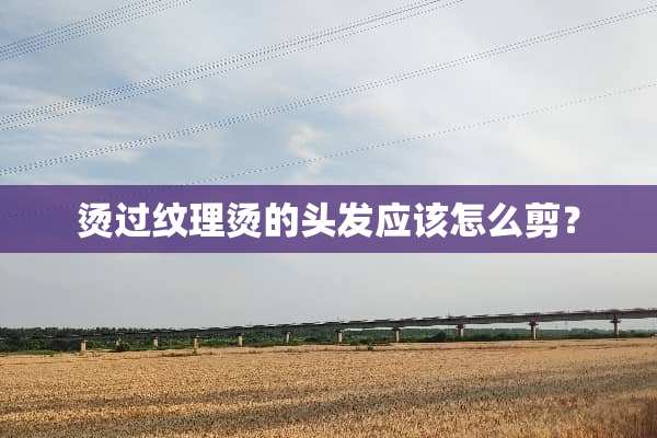 烫过纹理烫的头发应该怎么剪？