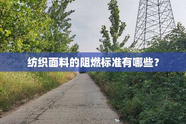 纺织面料的阻燃标准有哪些？