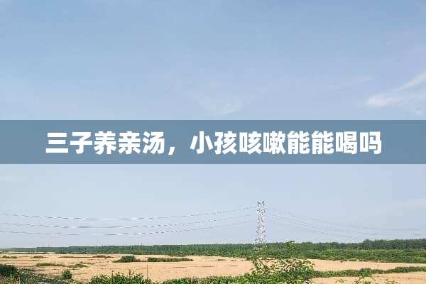 三子养亲汤，小孩咳嗽能能喝吗