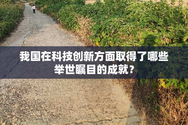 我国在科技创新方面取得了哪些举世瞩目的成就？