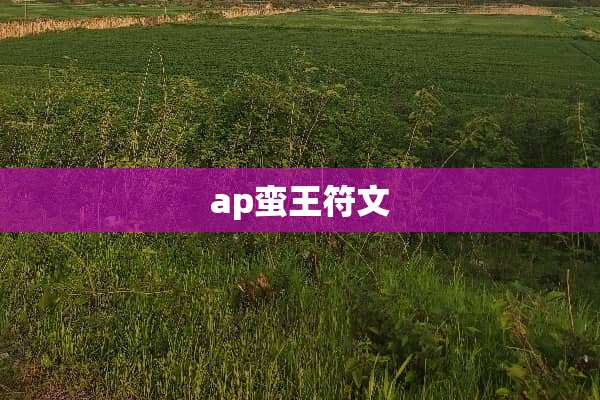 ap蛮王符文