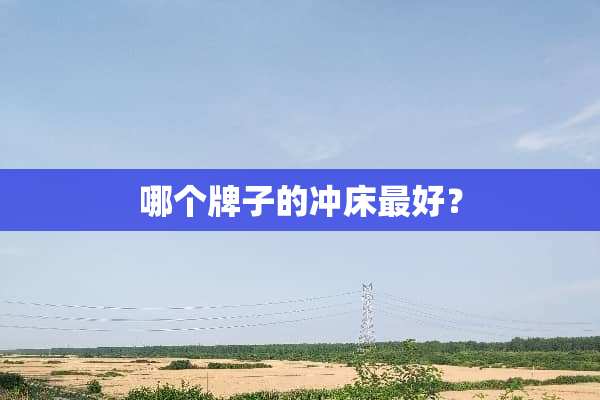 哪个牌子的冲床最好？