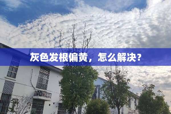 灰色发根偏黄，怎么解决？