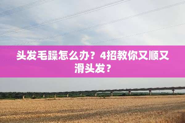 头发毛躁怎么办？4招教你又顺又滑头发？