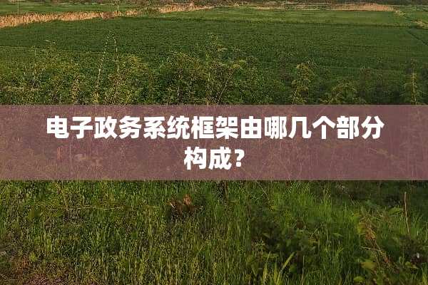 电子政务系统框架由哪几个部分构成？