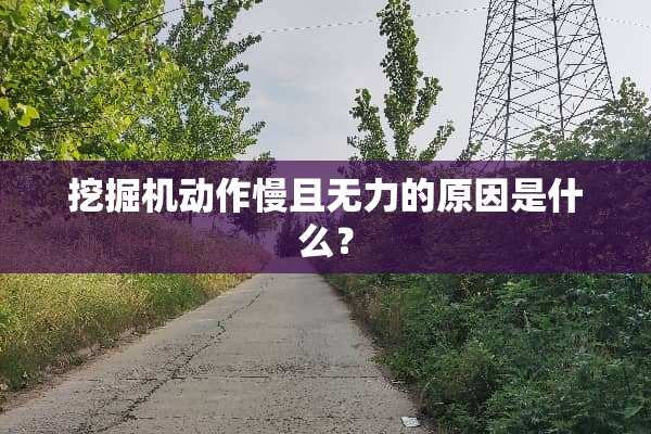 挖掘机动作慢且无力的原因是什么？