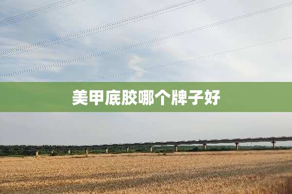 美甲底胶哪个牌子好