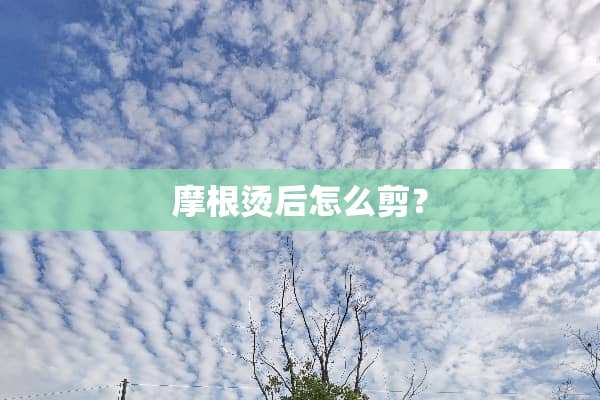 摩根烫后怎么剪？