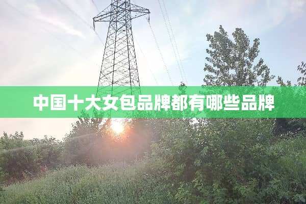 中国十大女包品牌都有哪些品牌