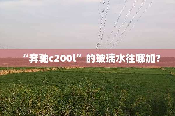 “奔驰c200l”的玻璃水往哪加？