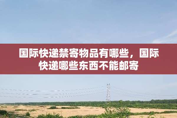 国际快递禁寄物品有哪些，国际快递哪些东西不能邮寄