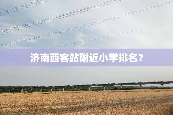 济南西客站附近小学排名？