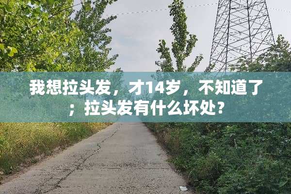 我想拉头发，才14岁，不知道了；拉头发有什么坏处？