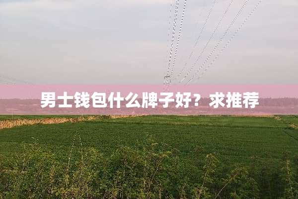 男士钱包什么牌子好？求推荐