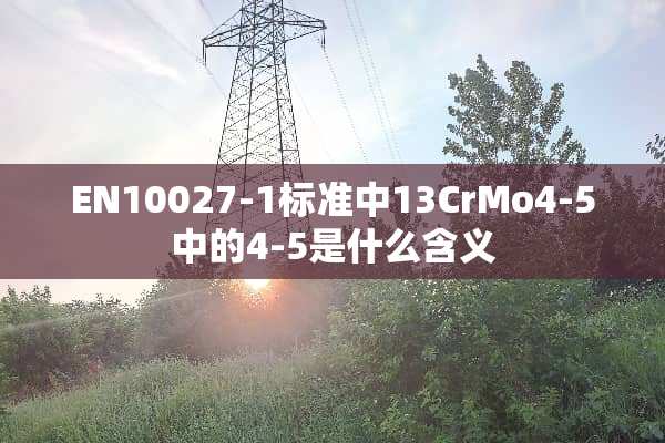 EN10027-1标准中13CrMo4-5中的4-5是什么含义